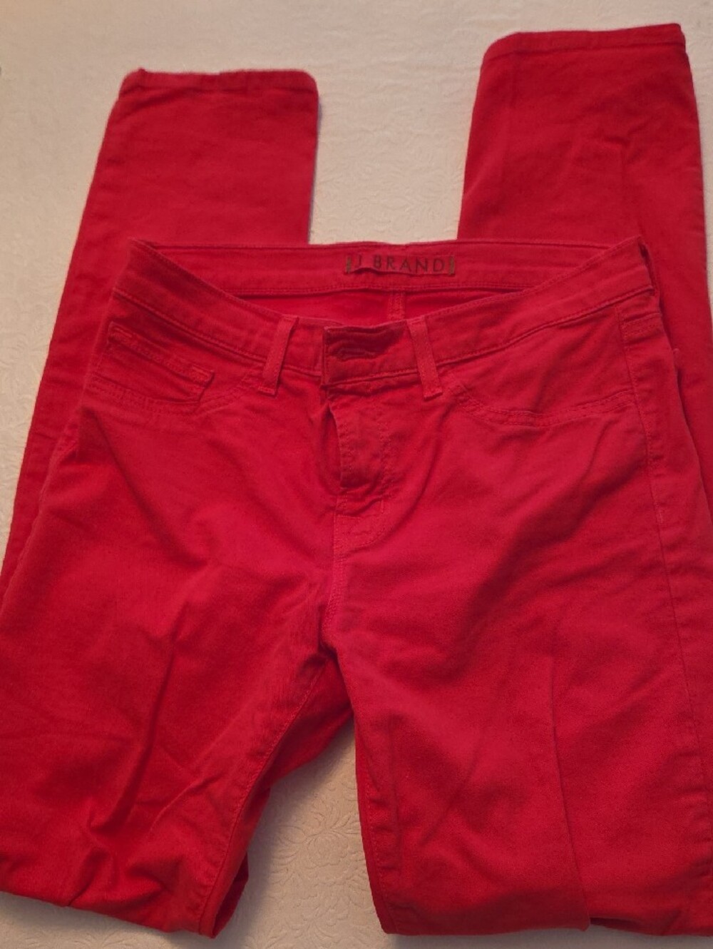 J Brand Skinny Hot Brt Red Jeans 28